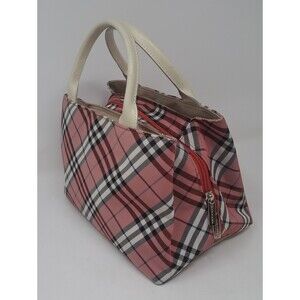 Burberry Pink Nova Check Hand Bag Satchel Blue Label VIntage Y2K